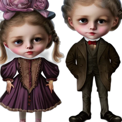 concept art, photorealistic, 3d render, oil painting transparent PNG cut-out