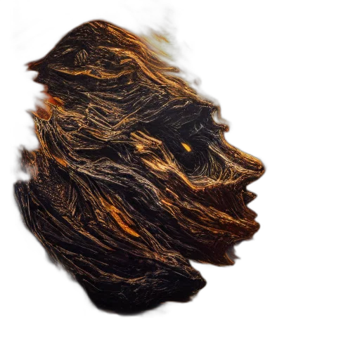 hair, mask, face, dragon, photorealistic, 3d render, concept art, fantasy art transparent PNG cut-out