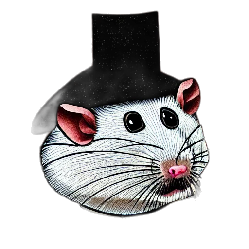hat, mask, jewelry, animal, photorealistic, 3d render, cartoon, portrait transparent PNG cut-out