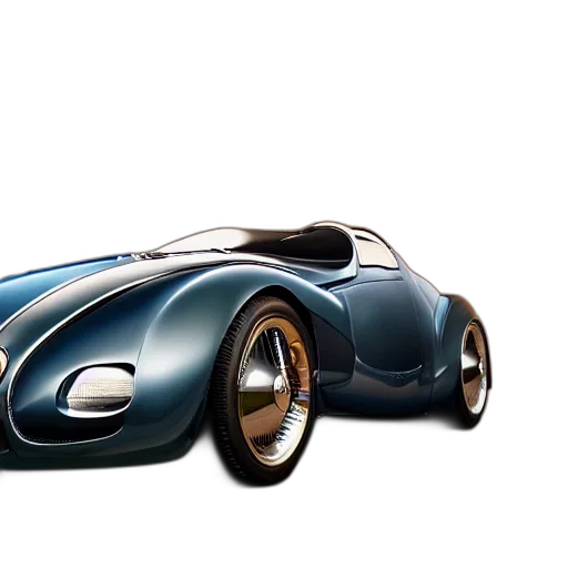 car, 3d render, concept art, photorealistic, cartoon, bugatti, type, atlantic transparent PNG cut-out