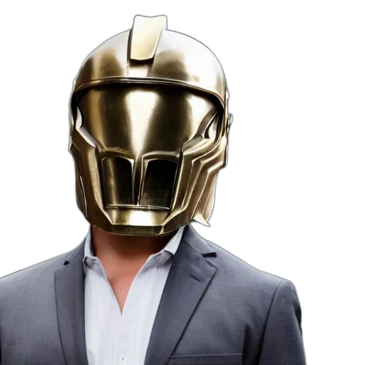 mask, robot, concept art, 3d render transparent PNG cut-out