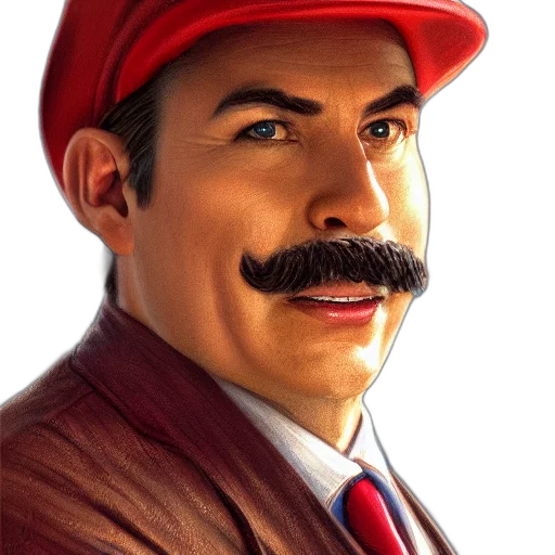 hat, face, staff, animal, photorealistic, cartoon, comic book art, concept art transparent PNG cut-out