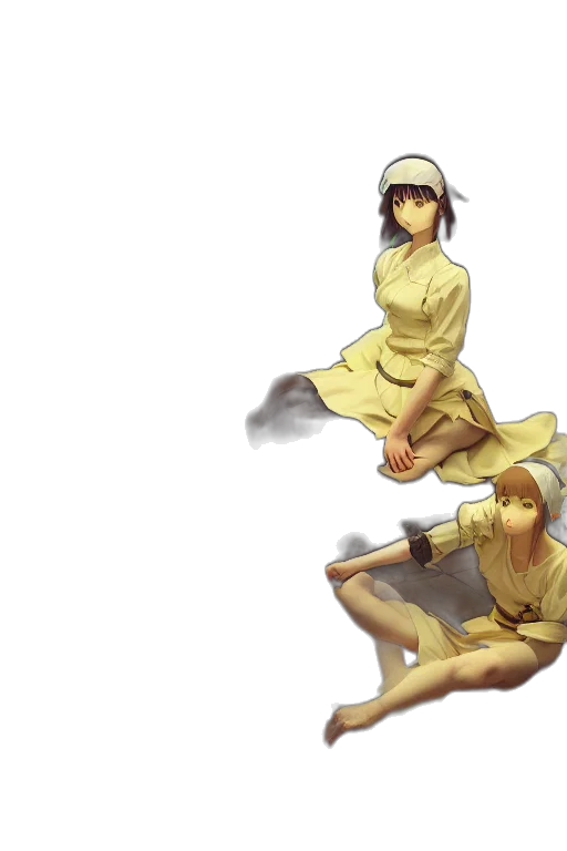 concept art, pixel art, anime, 3d render transparent PNG cut-out