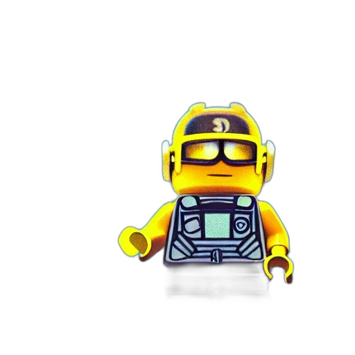 robot, 3d render, pixel art, concept art, outer space, golden, lego, minion transparent PNG cut-out