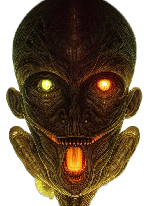 mask, robot, face, creature, concept art, comic book art, fantasy art, 3d render transparent PNG cut-out