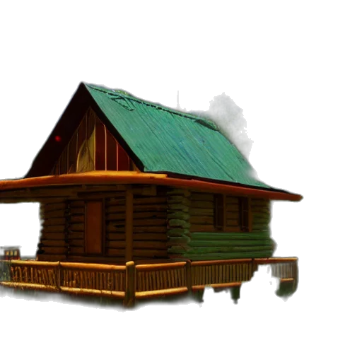 building, furniture, hat, 3d render, concept art, photorealistic, pixel art, forest transparent PNG cut-out