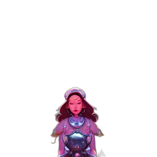 robot, jewelry, dress, staff, concept art, pixel art, vaporwave, fantasy art transparent PNG cut-out