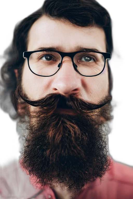 face, hair, mask, staff, photorealistic, cartoon, 3d render, concept art transparent PNG cut-out