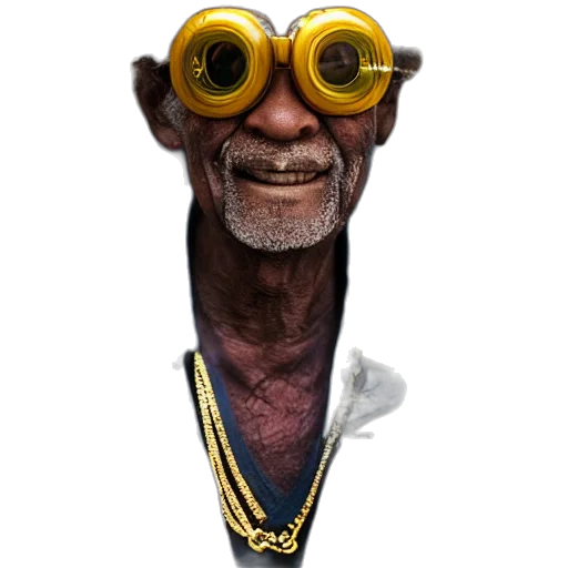 staff, face, mask, creature, concept art, 3d render, photorealistic, cartoon transparent PNG cut-out