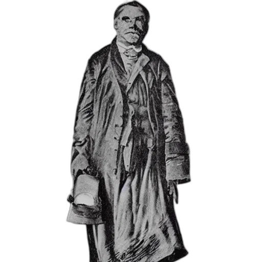 jacket, staff, mask, face, concept art, pencil sketch, photorealistic, fog transparent PNG cut-out