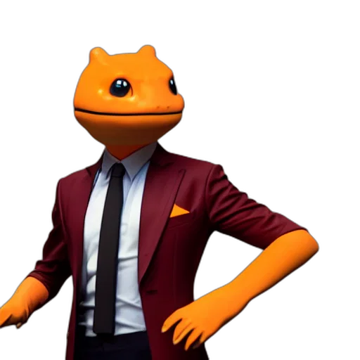 animal, staff, jacket, creature, 3d render, concept art, pixel art, photorealistic transparent PNG cut-out