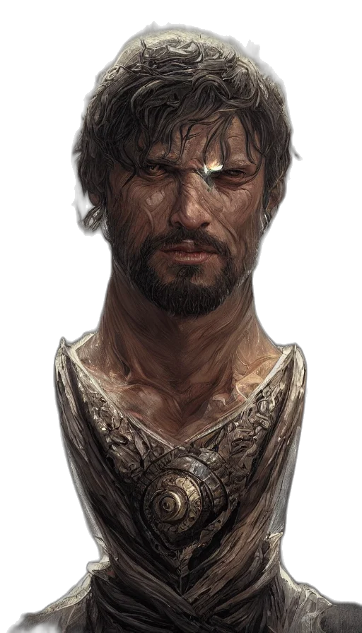 face, sword, dragon, staff transparent PNG cut-out