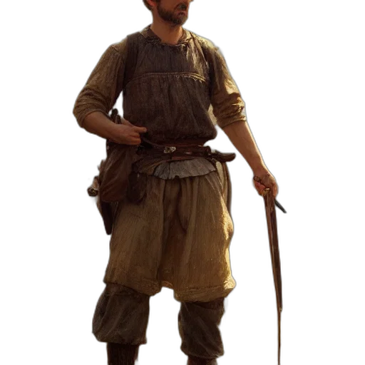 staff, sword, weapon, hat, concept art, fantasy art, 3d render, photorealistic transparent PNG cut-out