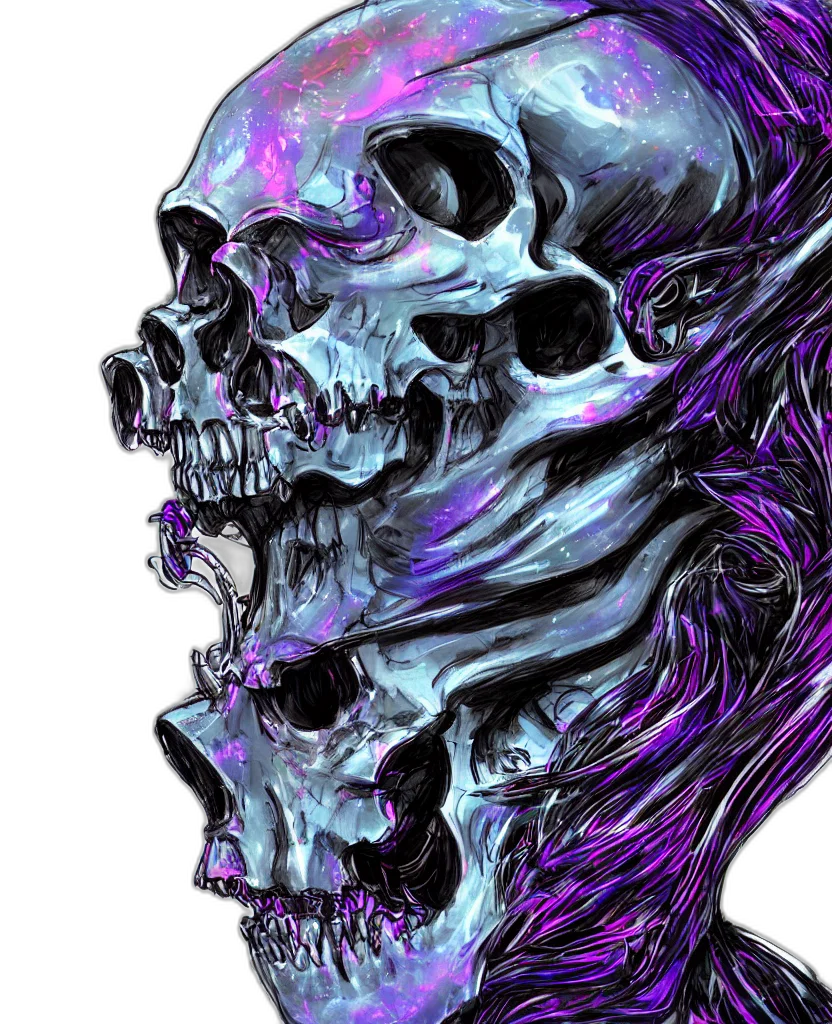 face, mask, creature, vaporwave transparent PNG cut-out