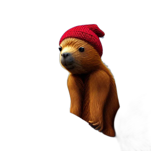 hat, animal, creature, staff transparent PNG cut-out