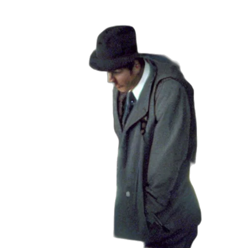 jacket, hat, staff, umbrella transparent PNG cut-out