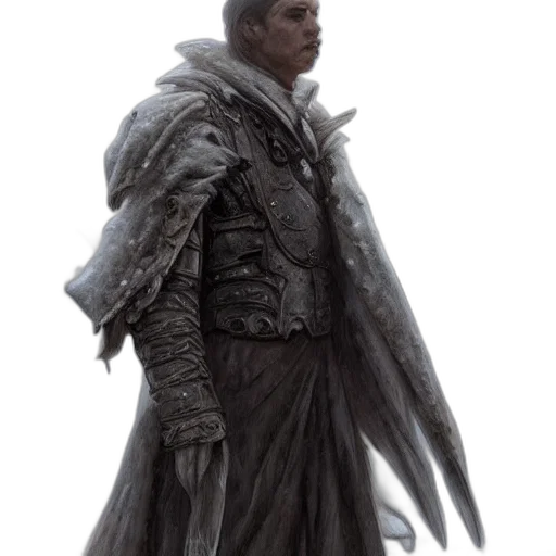 jacket, staff, dragon, creature transparent PNG cut-out