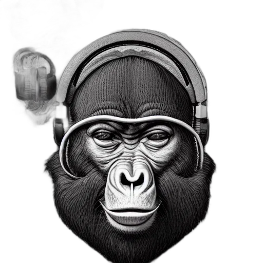 mask, animal, face, staff, photorealistic, concept art, pencil sketch, cartoon transparent PNG cut-out