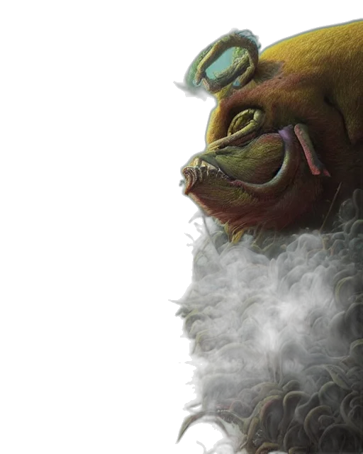 dragon, creature, mask, face transparent PNG cut-out