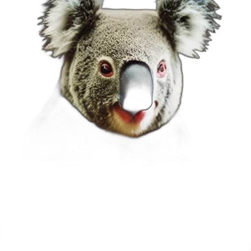 mask, animal, creature, face, photorealistic, 3d render, concept art, polaroid transparent PNG cut-out