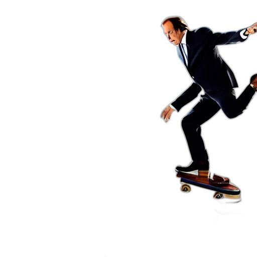 saul, goodman, doing, kickflip, across, judge, desk, movie transparent PNG cut-out