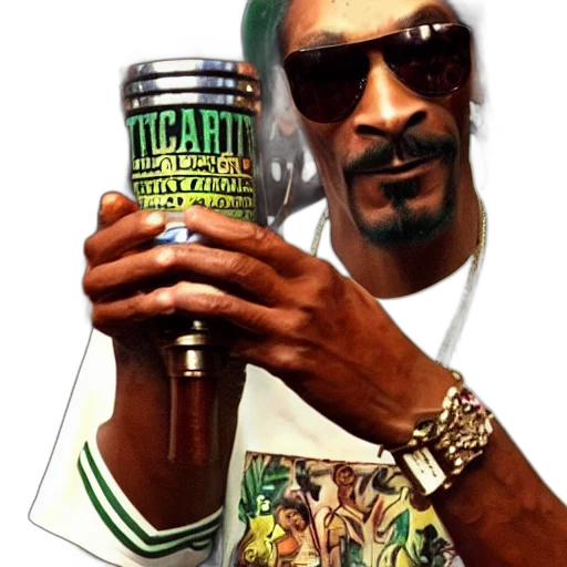 bottle, animal, photorealistic, green, snoop, dogg, trader, vic transparent PNG cut-out