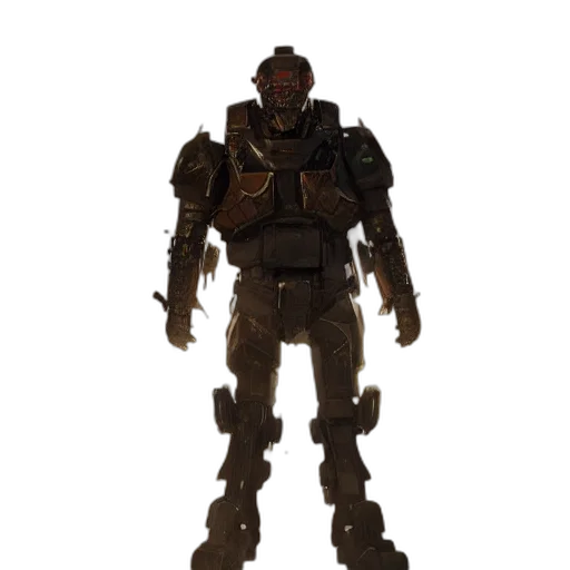 robot, weapon, staff, creature transparent PNG cut-out