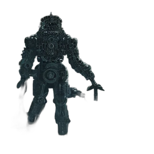 robot, weapon, sword, creature transparent PNG cut-out