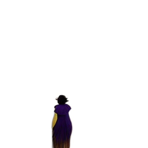 dress, staff, animal, crown transparent PNG cut-out