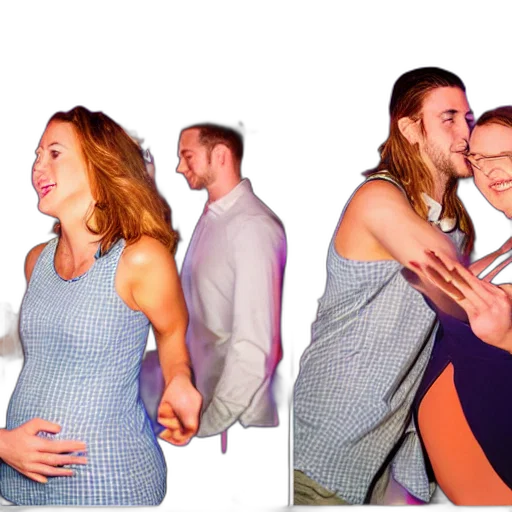 outer space, cute, couple, doing, bump, dancefloor, freedom, being transparent PNG cut-out