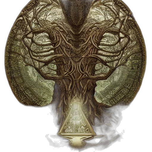crown, tree, mask, creature transparent PNG cut-out