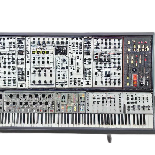 wall, sized, analogue, synthetiser transparent PNG cut-out