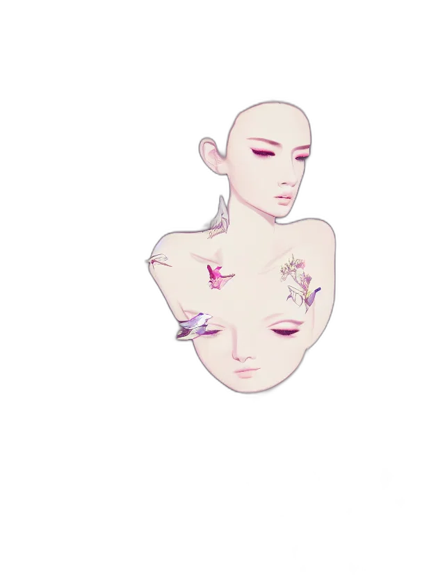 face, jewelry, mask, crown, vaporwave, pixel art, watercolor, concept art transparent PNG cut-out