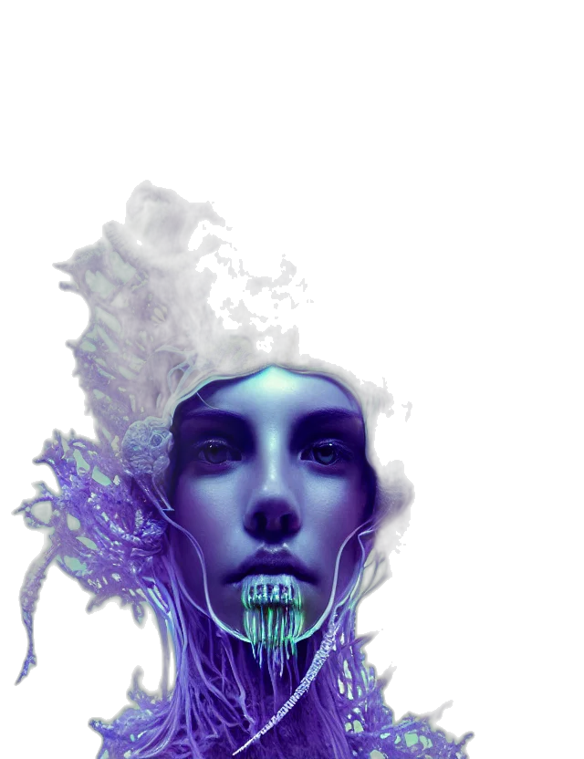 face, mask, crown, robot transparent PNG cut-out
