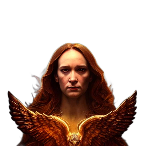 face, dragon, staff, fantasy art, concept art, pixel art, comic book art, golden transparent PNG cut-out