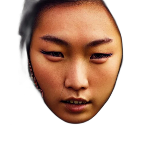 face, mask, creature, staff transparent PNG cut-out