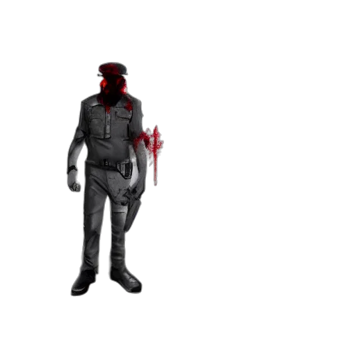 staff, jacket, weapon, mask transparent PNG cut-out