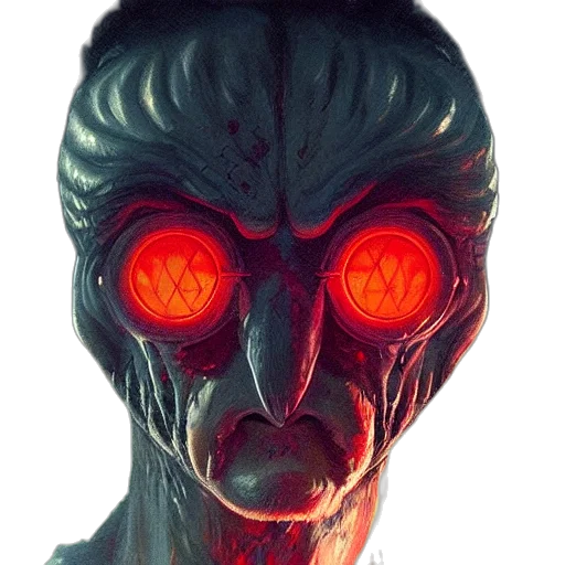mask, face, creature, robot transparent PNG cut-out