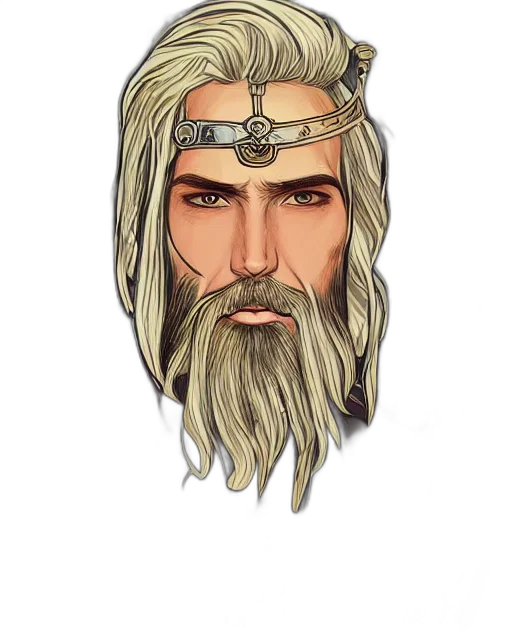 face, mask, crown, sword, fantasy art, concept art, pixel art, comic book art transparent PNG cut-out