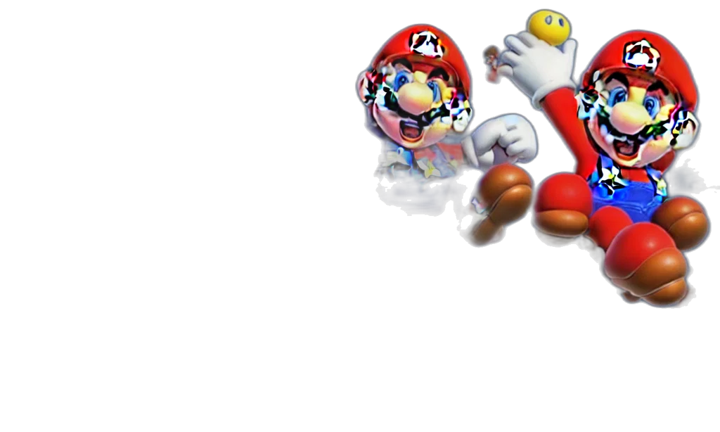 weapon, 3d render, pixel art, concept art, super, mario, singing, karaoke transparent PNG cut-out