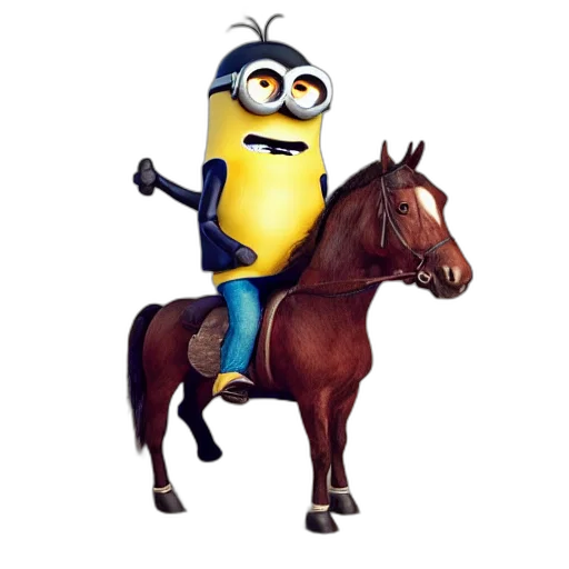animal, staff, hat, concept art, photorealistic, cartoon, 3d render, minion transparent PNG cut-out