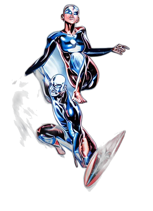 robot, comic book art, concept art, watercolor transparent PNG cut-out