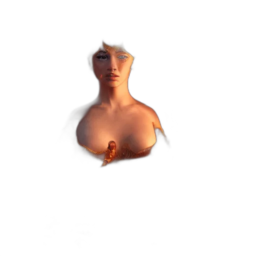 face, mask, dress, creature, 3d render, concept art, photorealistic, pixel art transparent PNG cut-out