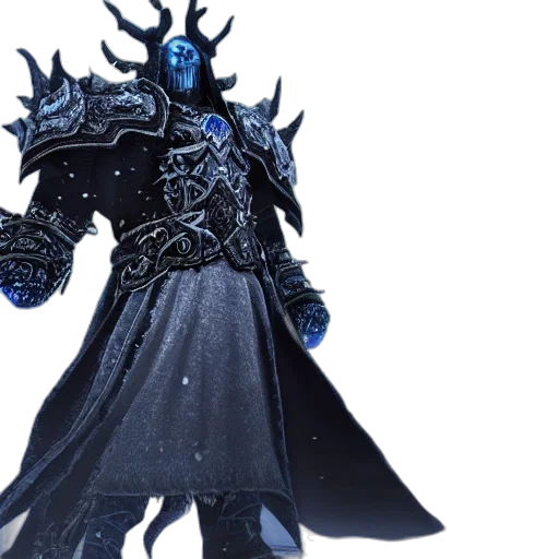 concept art, fantasy art, 3d render, dark transparent PNG cut-out