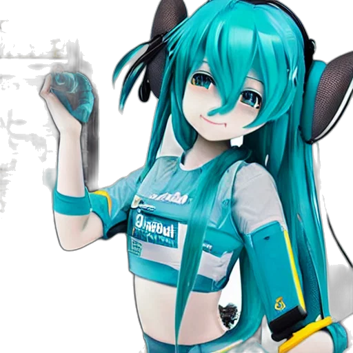 robot, staff, weapon, cyberpunk, 3d render, concept art, anime, blue transparent PNG cut-out