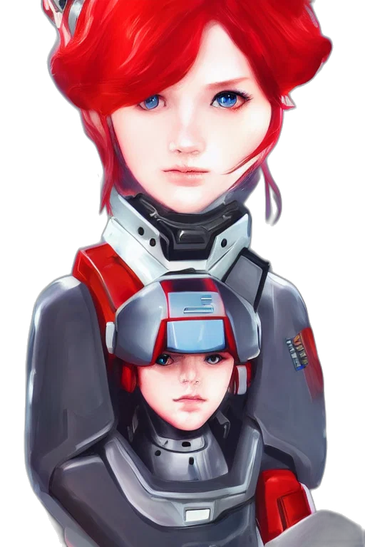 robot, face, jacket, concept art transparent PNG cut-out