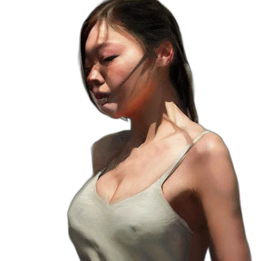 dress, face, jewelry, mask, photorealistic, 3d render, concept art, oil painting transparent PNG cut-out