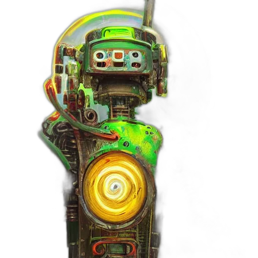 robot, weapon, mask, staff transparent PNG cut-out