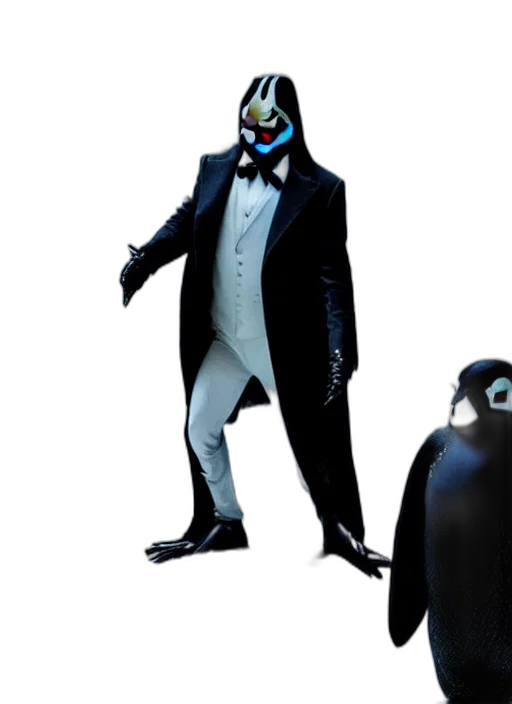 animal, creature, mask, concept art, 3d render, cartoon, monochrome, dark transparent PNG cut-out