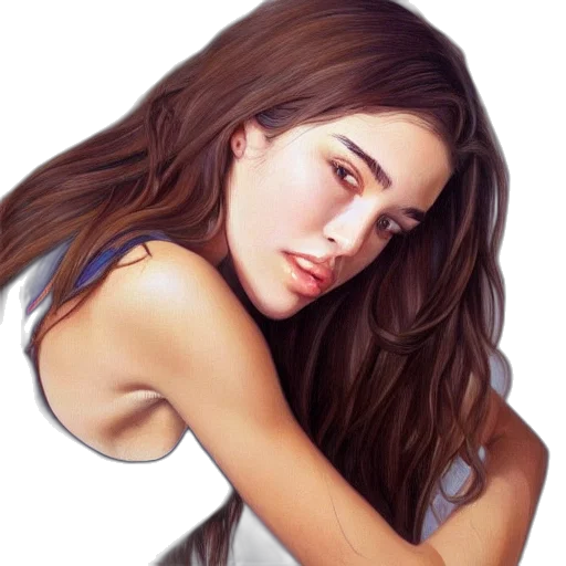 face, hair, jewelry, dress transparent PNG cut-out